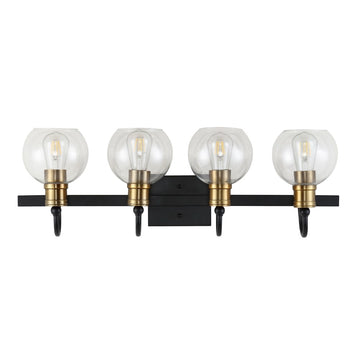Marais Iron/Glass Rustic Vintage LED Vanity Light